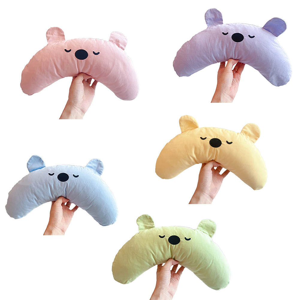 Pet Neck Pillow Ultra Soft Cute Cartoon Bear Shape Removable Design For Pet Cervical Protection Sleeping Improve