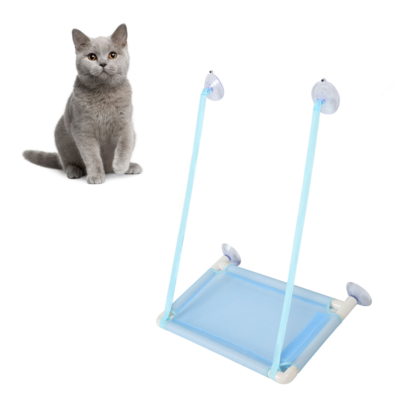 Cat Window Hammock With Suction Cups Space Saving Washable Window Mounted Cat Seat Bed For All Around Sunbath