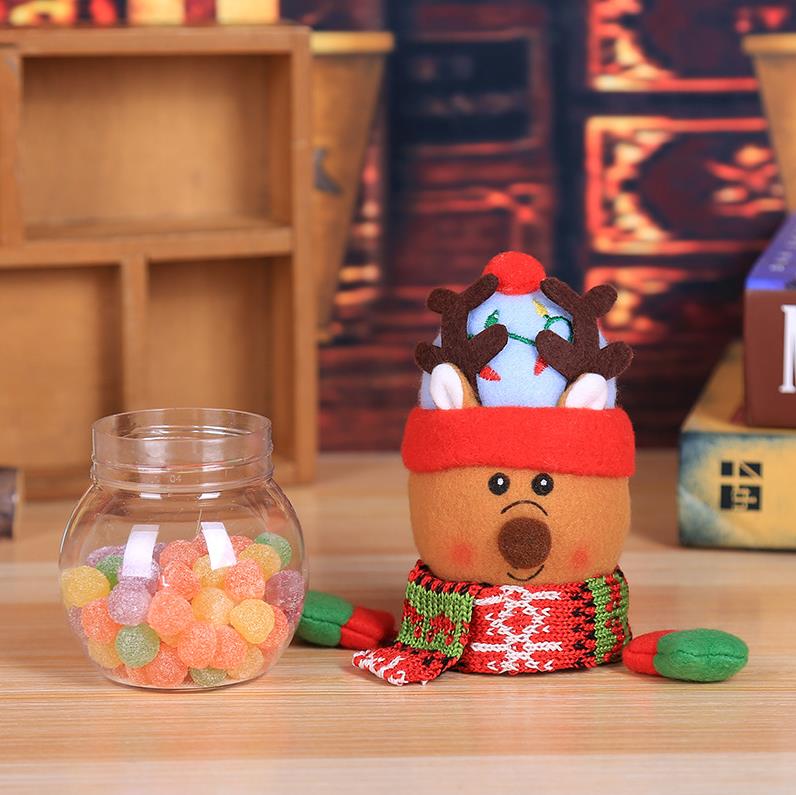 Child Kids Christmas Candy Jar Storage Bottle Santa Bag Sweet Boxs Gift gifts Cute Storages box ni282