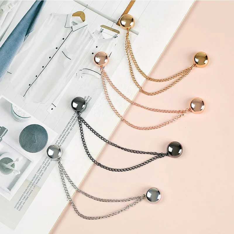 4pcs Multi-Function Magnetic Clothing Clips Detachable Nail free Seam free Leg Fixing Closure Buckle Length Shortening ToolX240914