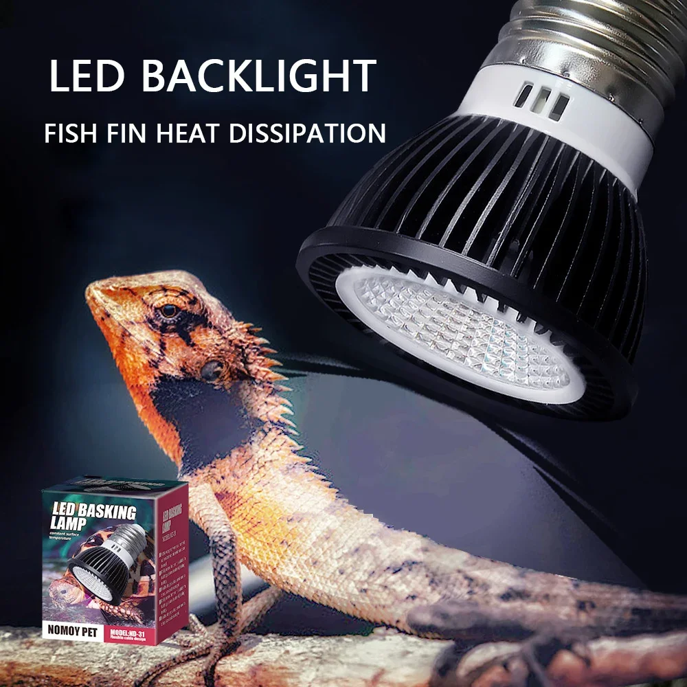 Reptile 110/220V UVB+UVA Light Energy-Saving Eye Protection Led Lamp Pro Turtle Lizard Mane Lion Ultraviolet Calcium Lamp Sun
