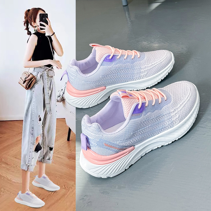 Trainers Womens Shoes Casual Female Sneakers Woman-shoes Running Mesh Heels Roses 2023 Med Leisure Cotton Fabric Round Toe Rubbe a8cd