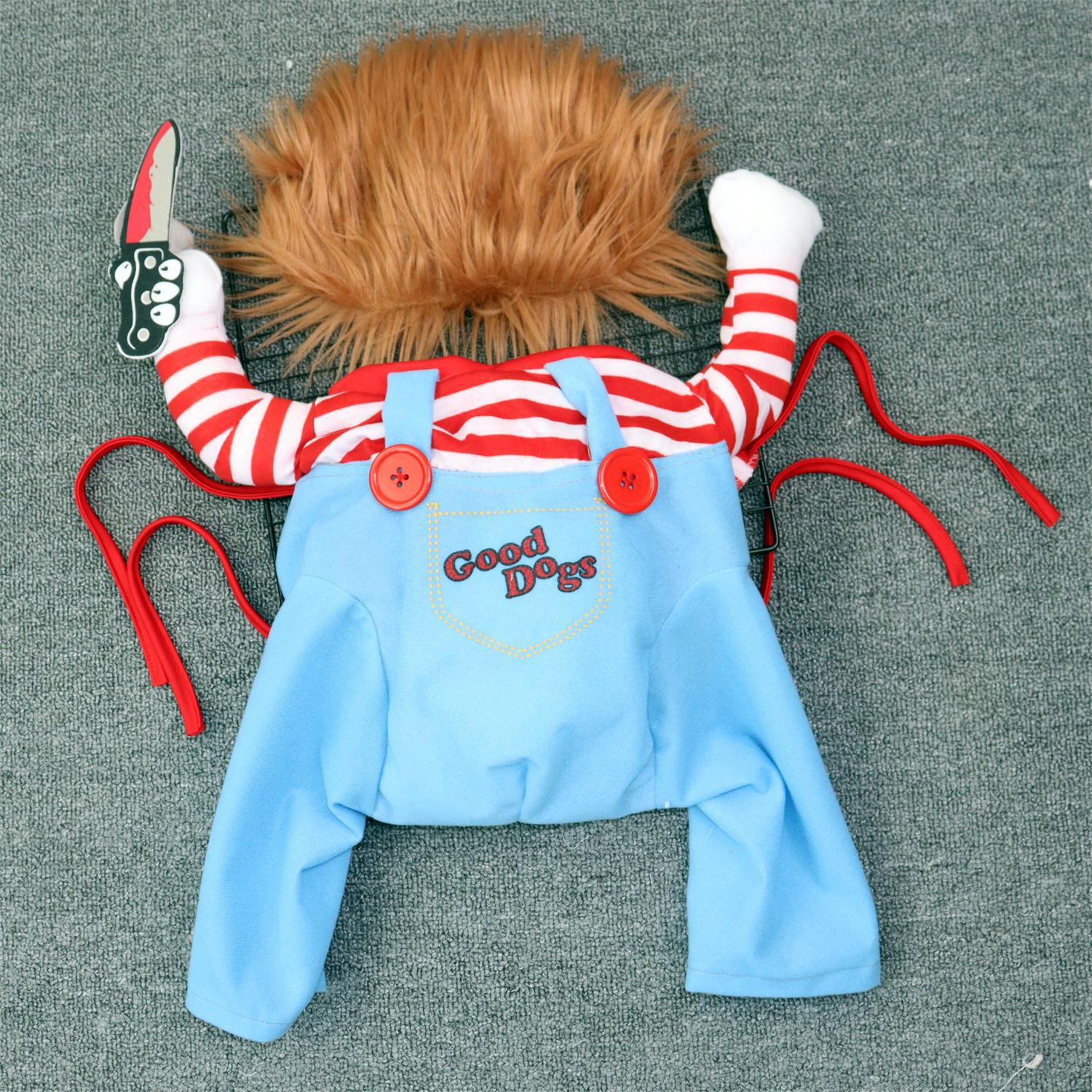Funny Cat Clothes Halloween Cosplay Costume Adjustable Outfits for Small Big Dogs French Bulldog Chihuahua Party Dress Up Coat - view 3