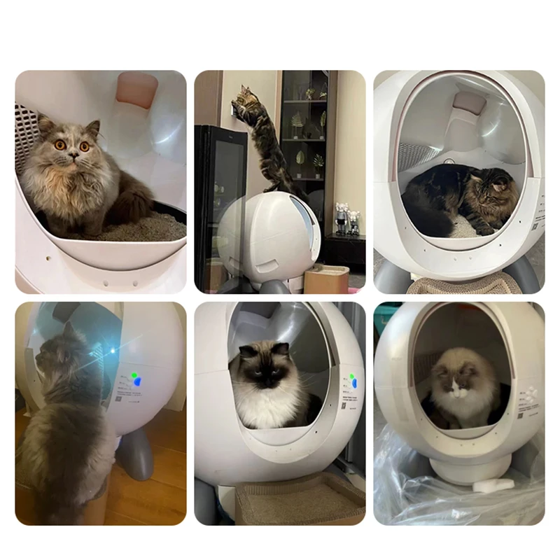 Smart Automatic Cat Toilet Litter House Stuff Large Cat Toilet Hidden Cage Deodorizer Arenero Autolimpiable Gato Pet Toilet