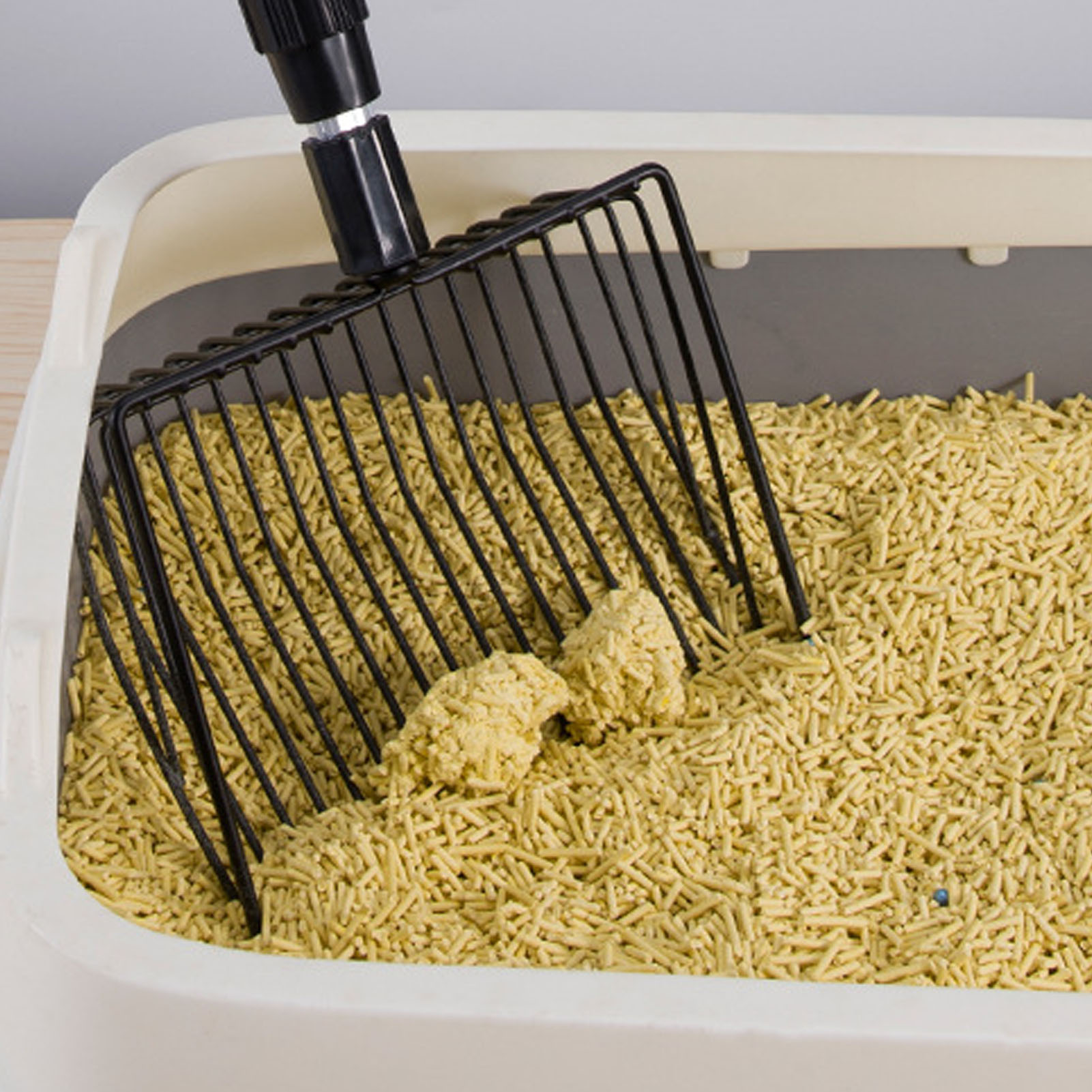 Extendable Cat Litter Scoop, Lightweight, Versatile Fine Screen, Long Handle, Metal Chicken Coop, Poop Scooper, 3 2 Section