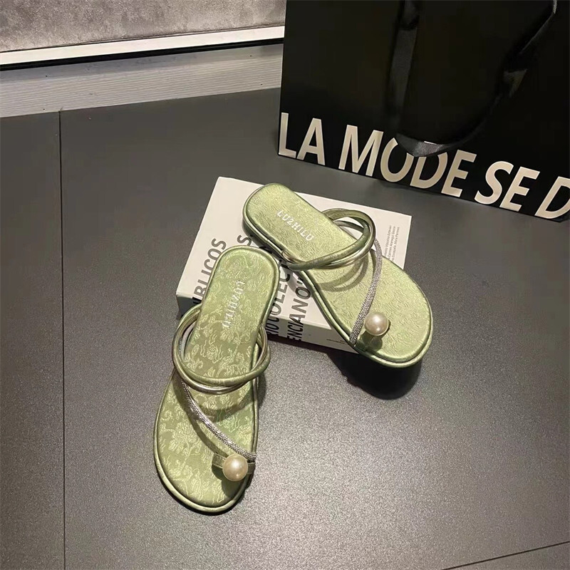 Flip Rubber ps Women Summer Slides Pantofle Hawaiian Rome Scandals Shoes Woman 2024 Female Slippers Rubbe b35a 093