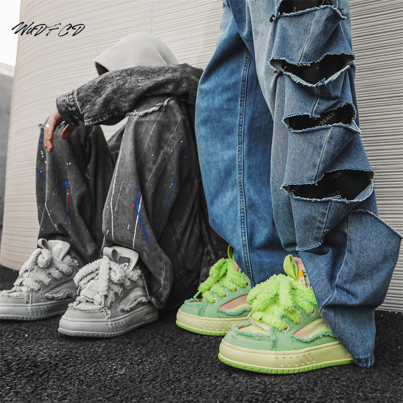 Chunky Sneakers Mens Womens Designer Board Shoes Fashion Casual Leather Canvas Breathable Height Increased Flat Platform Shoes