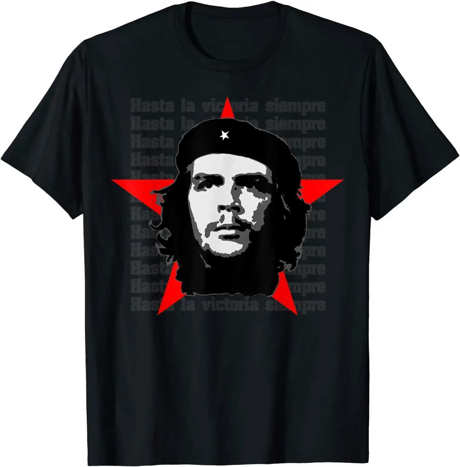 Che Guevara shirt Rebel Cuban shirt Guerrilla revolutionary T-shirt casual short sleeved mens T-shirt cool oversized O-neck T-shirt CL240913