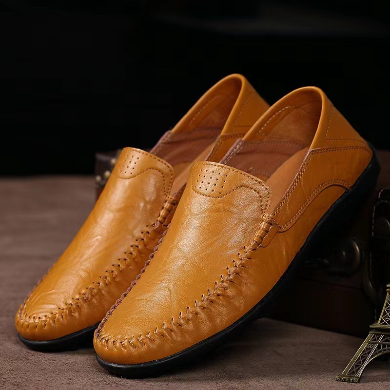 2023 Men's Moc Toe Loafer Shoes, Comfy Non-slip Slip On Shoes, Men's Shoes, Spring And Summer