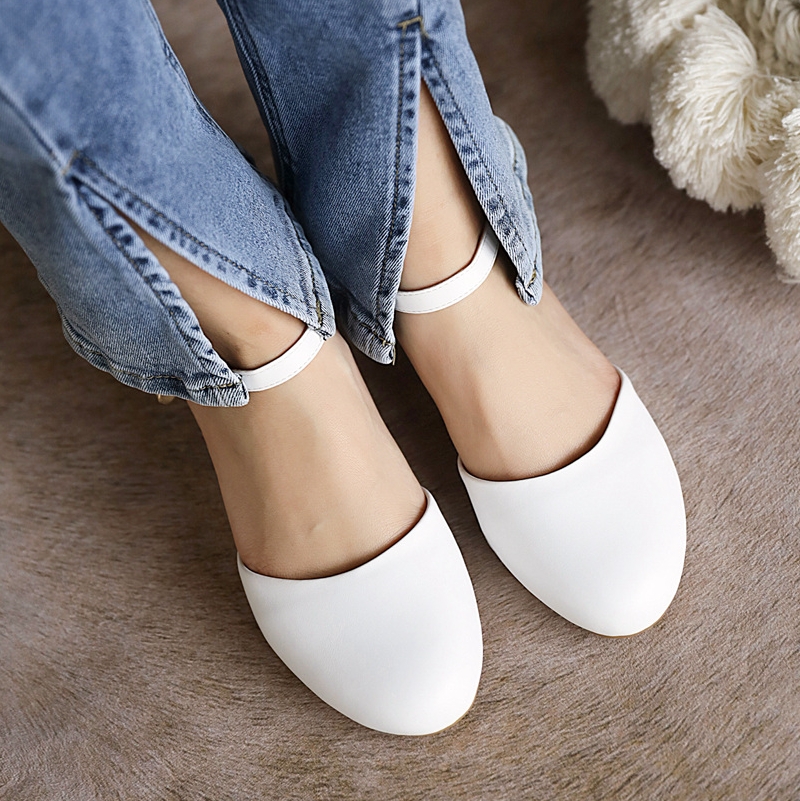 Low Straps Heels Women's Mary Janes Shoes Summer Comfortable Elegant Short Heeled Party Wedding Office Shoe Girls Large Size 7354 0b46