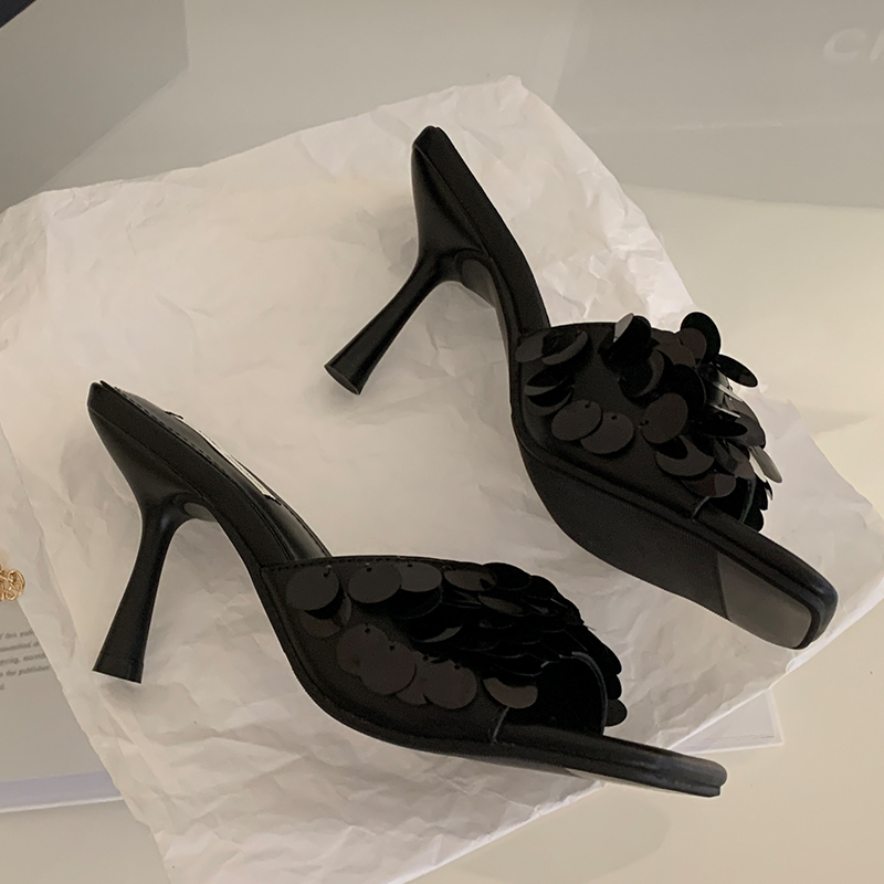 In New Ladies Pumps Thin 2023 Designer Fashion Shallow Bg Female High Heels Slides Sandals Shoes For Women 0b9e