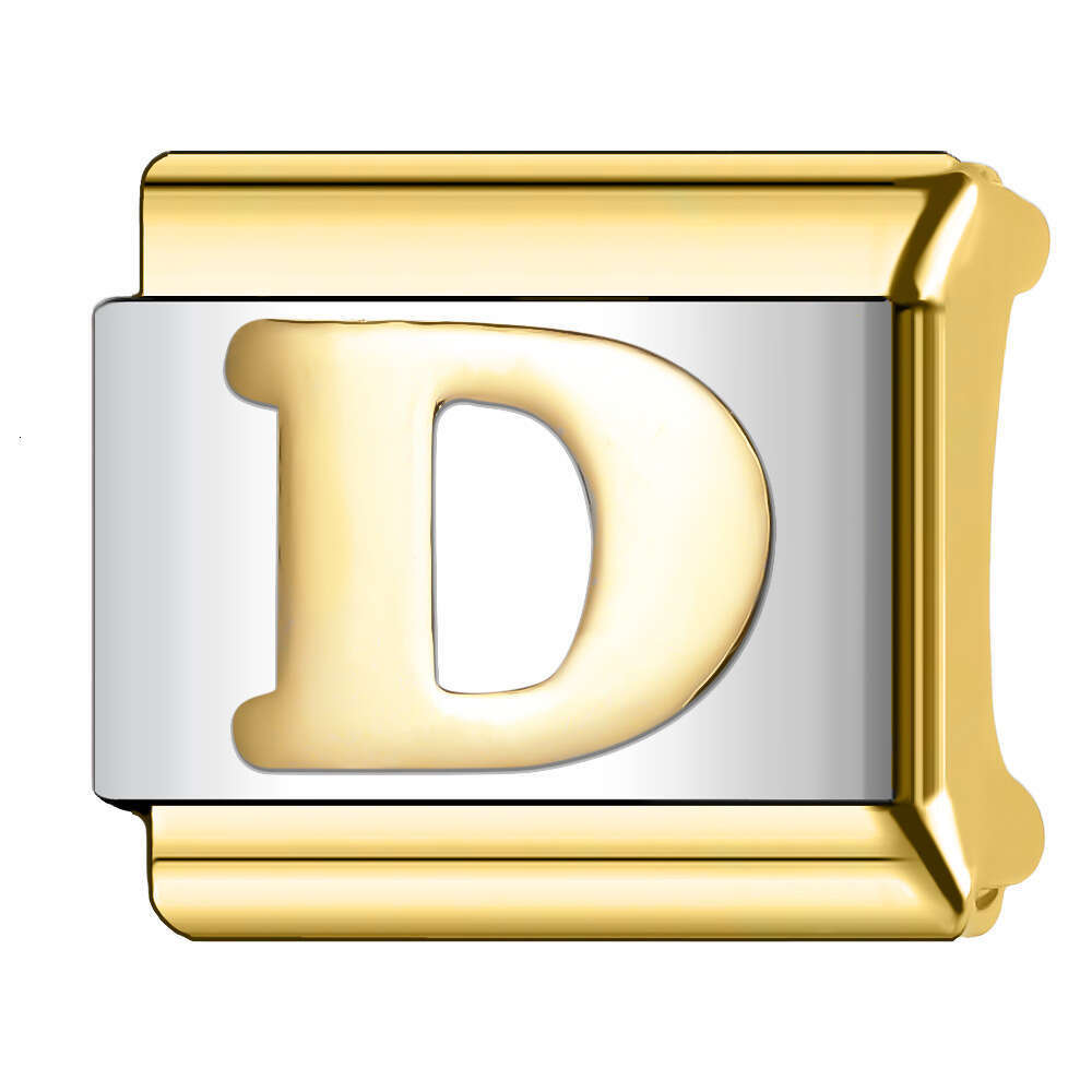 New Women's Gift 26 Alphabet Letters Bead Italian Charms Links Bangle Beads Fit 9mm Stainless Steel Bracelet Making DIY For Women Fashion Jewelry