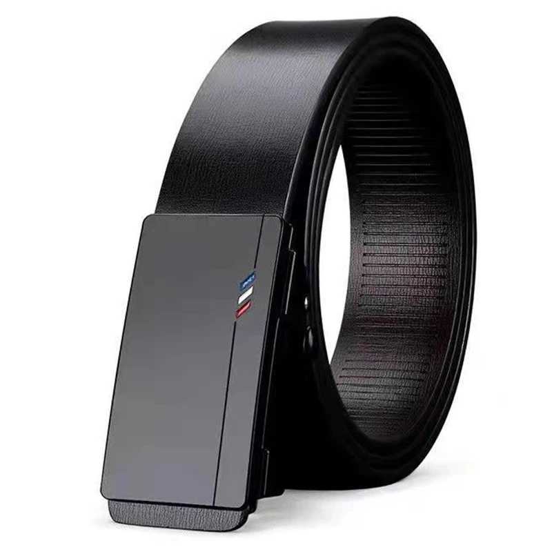 Men Belts Automatic Buckle Belt PU Leather High Quality For Men Leather Strap Casual For JeansX240914