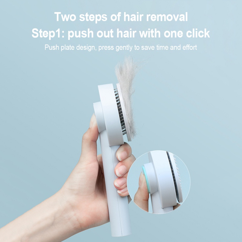 Pet Hair Removal Needle Comb Pet Cleaning Grooming Tool Non-slip Plastic Pet Accessories Cat Brush Combs Pet Hair Shedding Comb