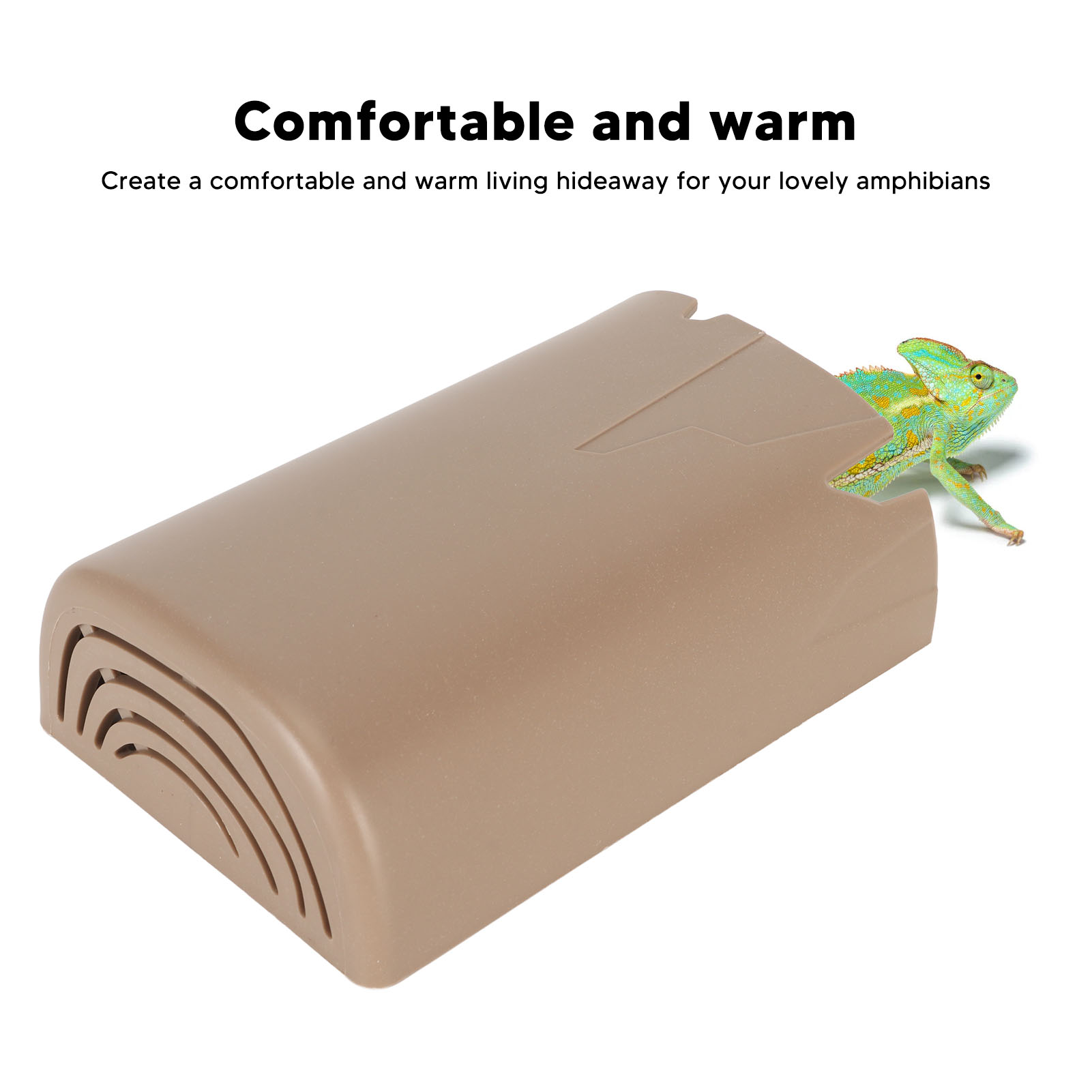 Reptile Cave Safe Warm Comfortable Reptile Hides Habitat Fish Tank Landscaping Decoration For Spider Snake Lizard
