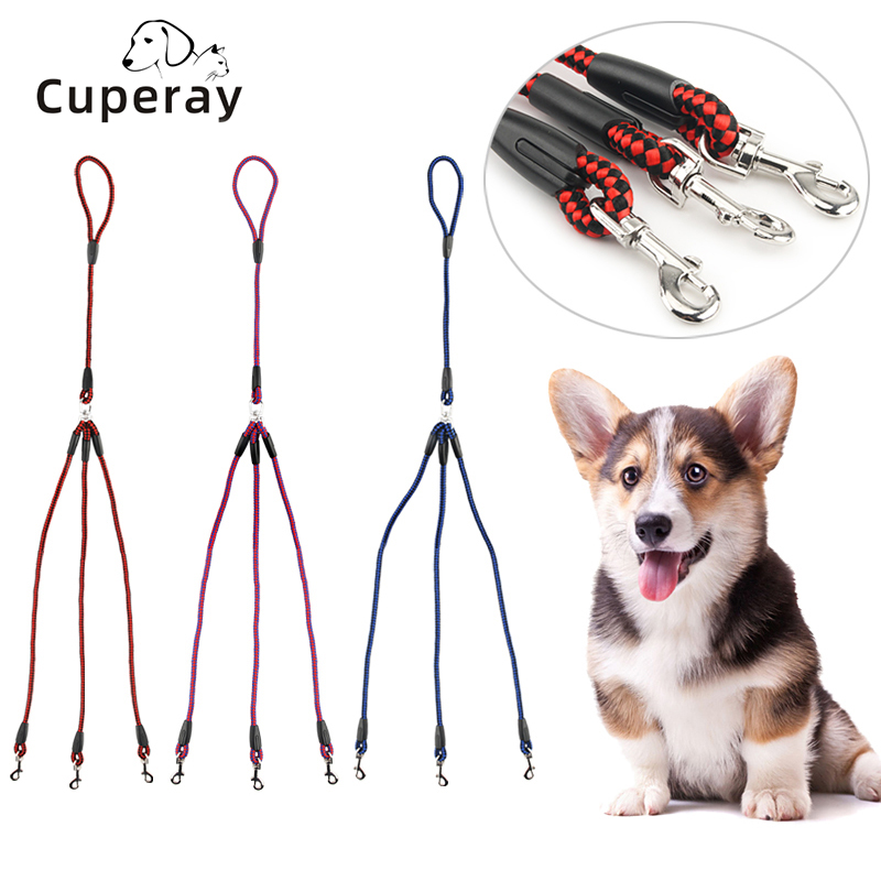 3 In 1 Durable Nylon Pet Dog Leash , 360° Swivel No Tangle Climbing Rope Removable Pet Traction Rope, Lead for Medium Large Dogs