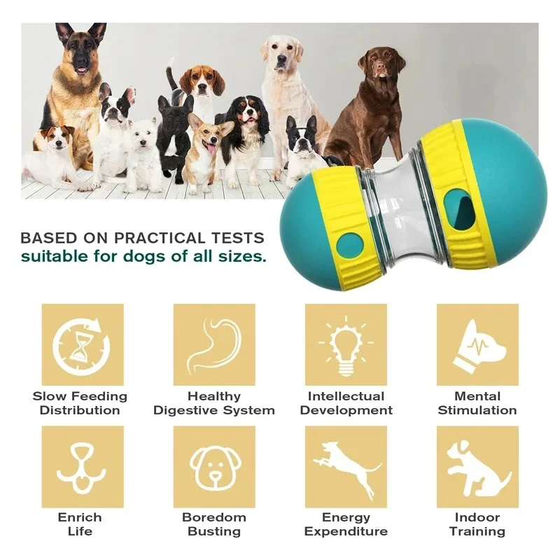 Dog Toy Funny Dispenser Puppy Leaky Puzzle Slow Food Protect Stoh Increases IQ Training Toys Pet Supplies
