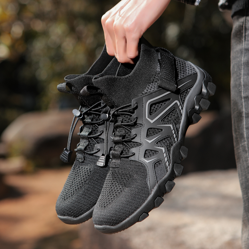 Trekking High-quality Men Hiking Shoes New Women Comfortable Breathable Outdoor Sock Camping Tourism Sneakers Size 36-46 2748