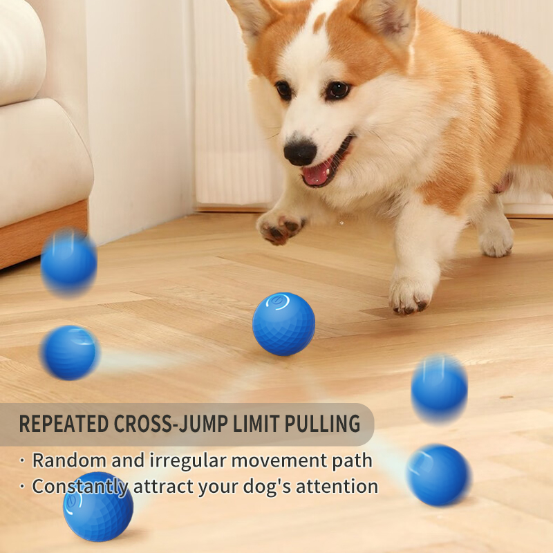 Smart Automatic Indoor Playing Toy Kittens Self-Moving Electric Cat Ball Toy Sustainable Plastic Dog Training Pet Interactive