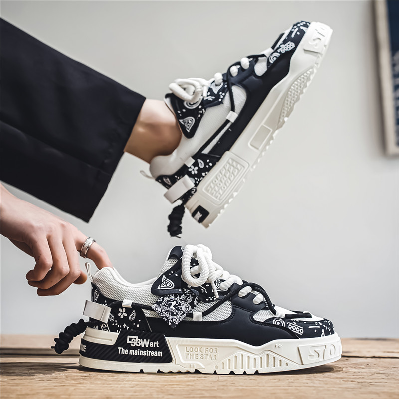 Mens INS Running Breathable Skateboard Shoes Chunky Comfortable Casual Sneakers Men Tenis Mascuo Footwear Male 3d64