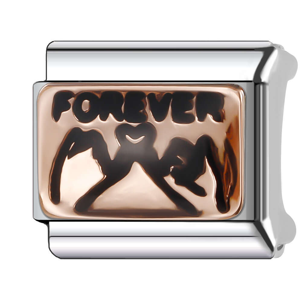 New Women's Gift sweet best friend Bead Italian Charms Links Bangle Beads Fit 9mm Stainless Steel Bracelet Making DIY For Women Fashion Jewelry