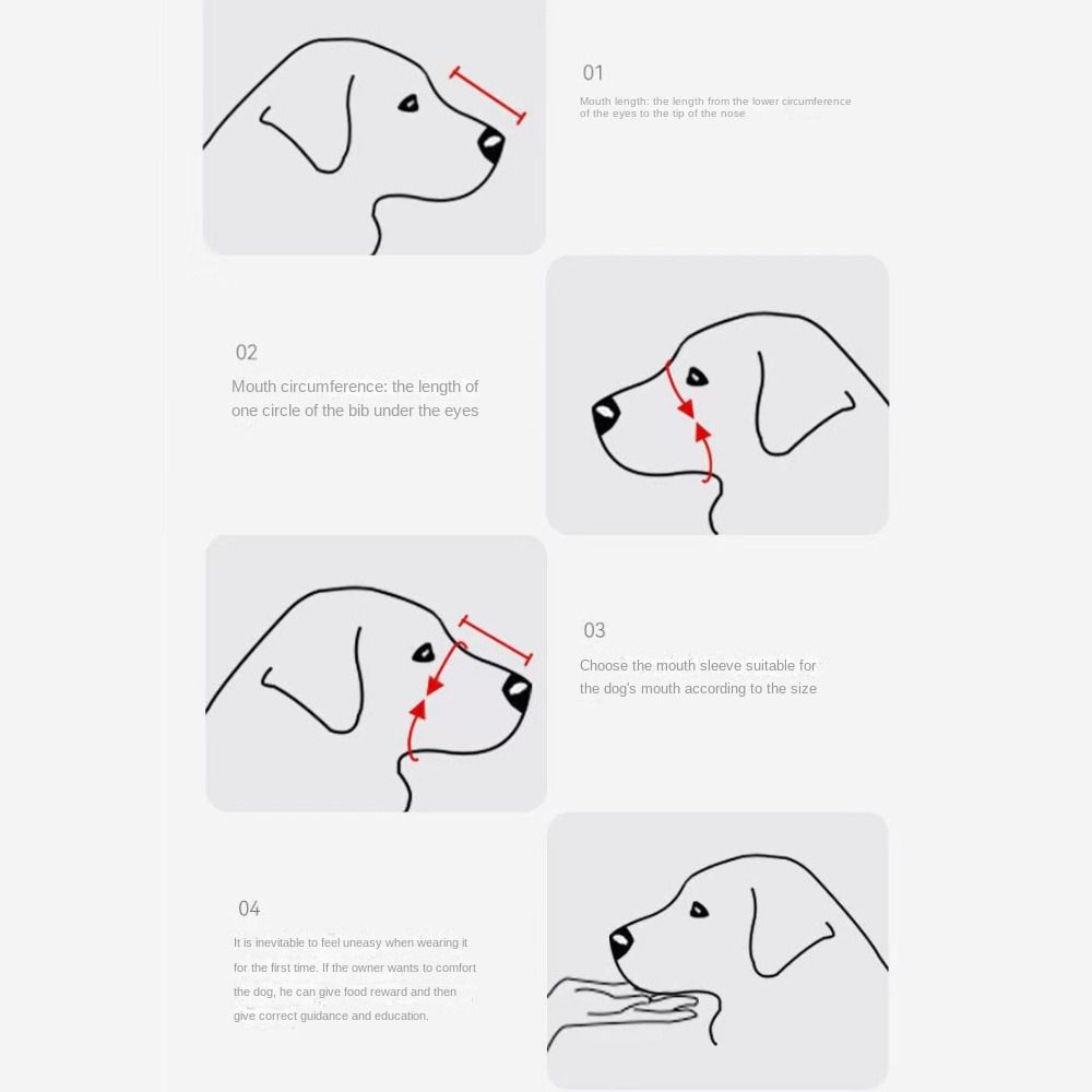 Durable Anti Barking Dog Muzzle Adjustable Breathable Dog Protection Muzzle Drinkable Mask for Dogs For Small Large Dogs