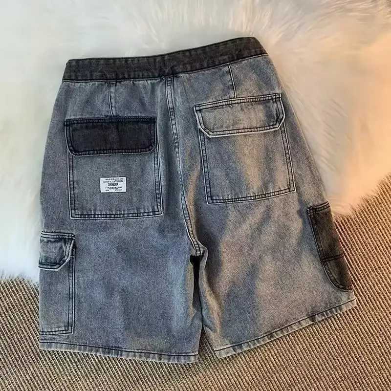 Trendy Denim Shorts For Men Summer Thin Style American Style High Street Youth Summer Quarter Length Casual ShortsX240914