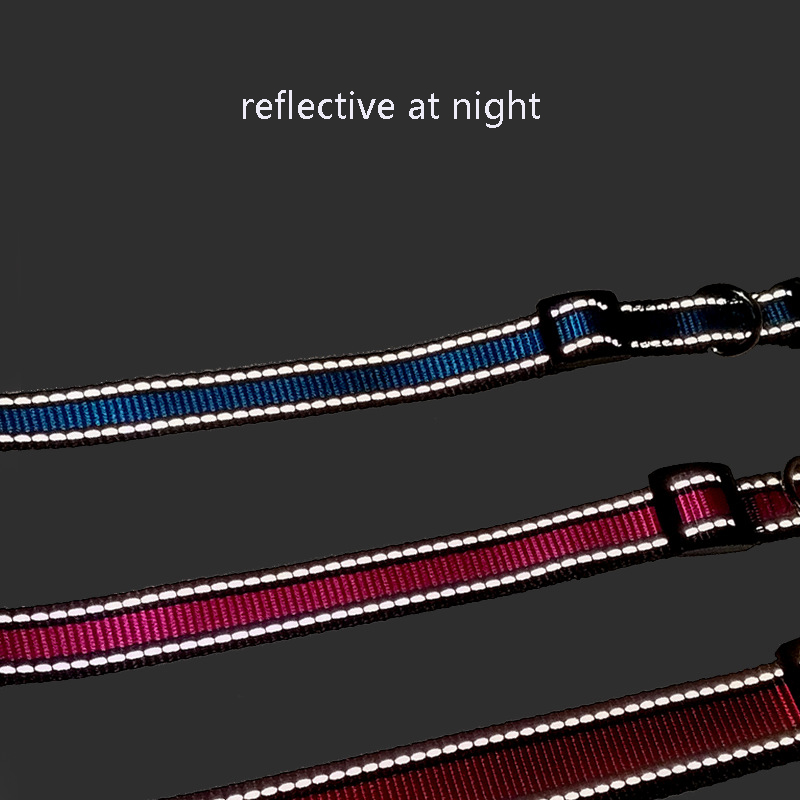 Reflective Dog Collar Medium Large Dog Adjustable Nylon Pet Collar Golden Retriever Dog Collars for Dog and Cat Pet Accessories