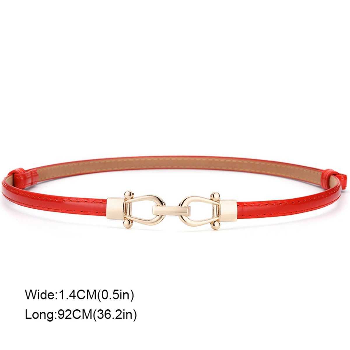 Womens Dress Shirt Decoration Belt Elegant Slim Buckle BeltX240914