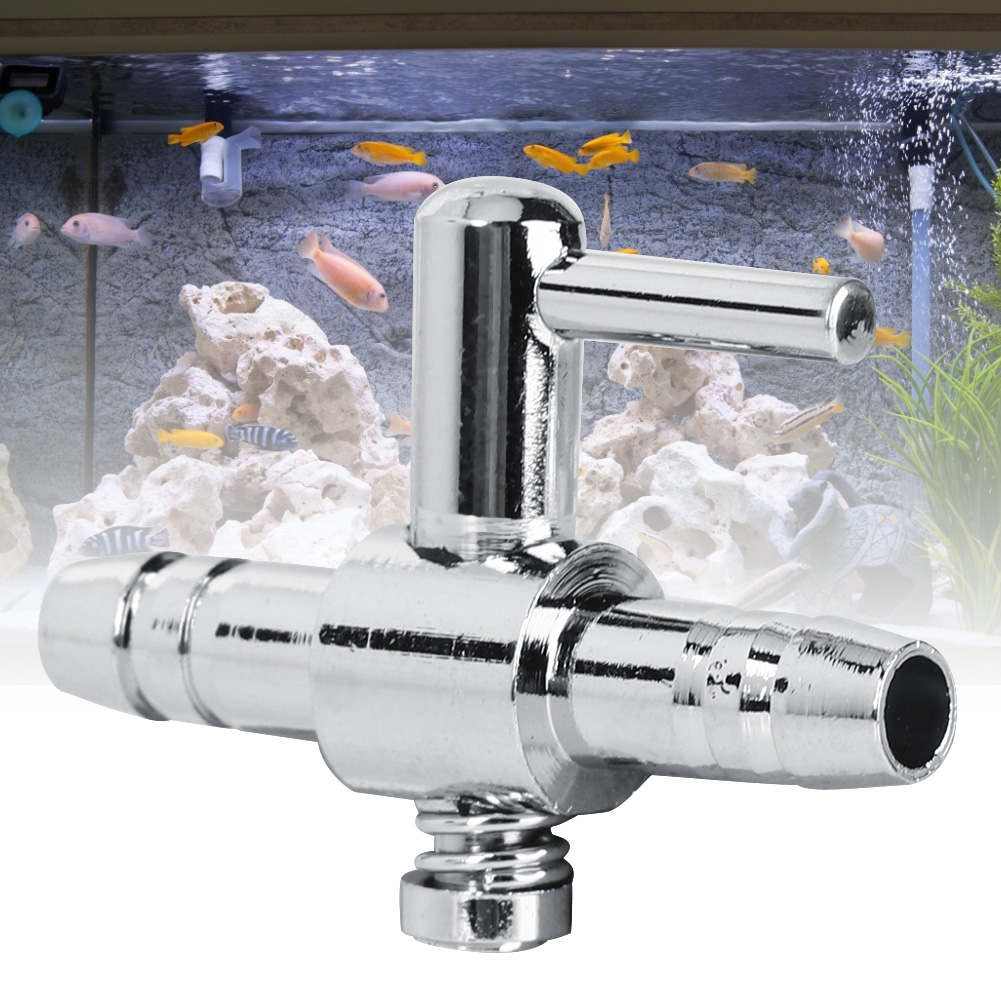10PCS Stainless Steel Controller Aquarium Oxygen Pump Air Volume Adjustment Valve Check Fish Tank Accessory
