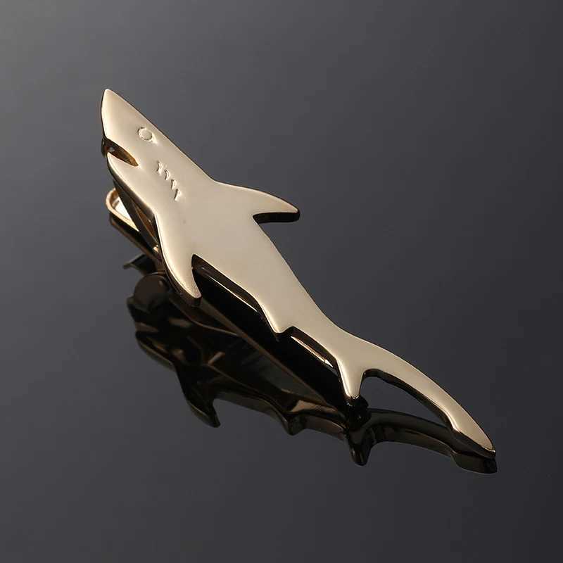 High quality shark tie clip brand new mens shirt wedding tie accessory clip the best choice for gift givingX240914
