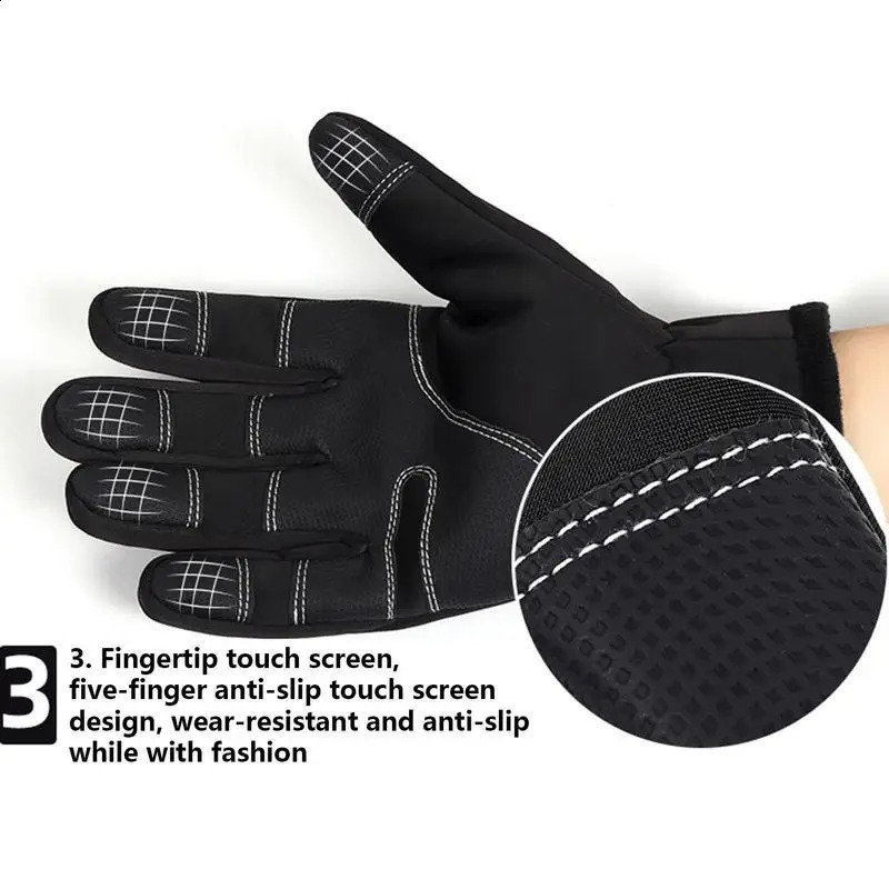 Mens and Womens Winter Gloves Touch Screen USB Gloves Bicycle Ski Board Camping Hiking Ski Motorcycle Gloves M/L/XL 240914