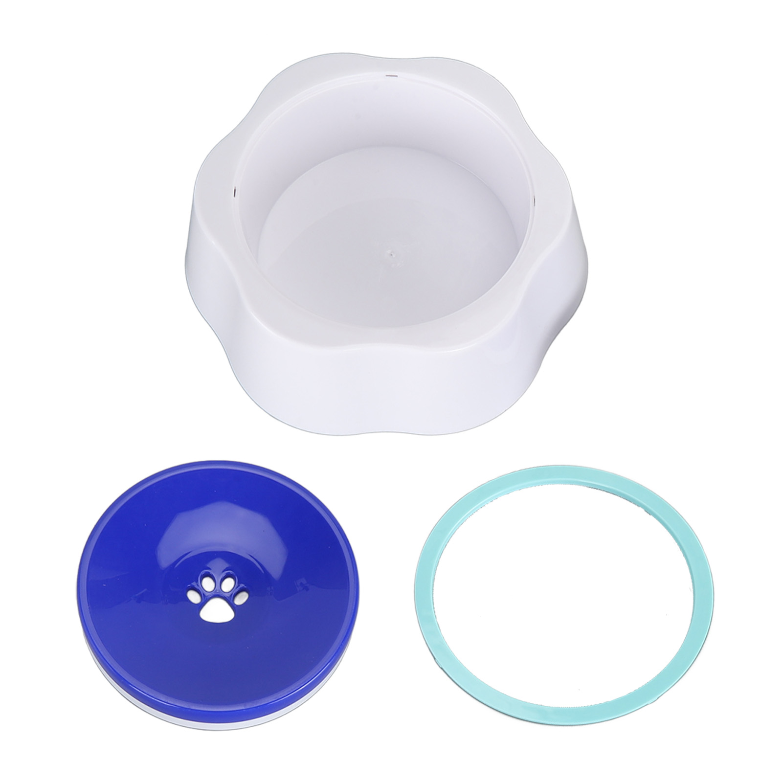 Slow Water Feeder for Dogs and Cats, Pet Bowl, Spill Proof, Plastic, Dustproof, Floating
