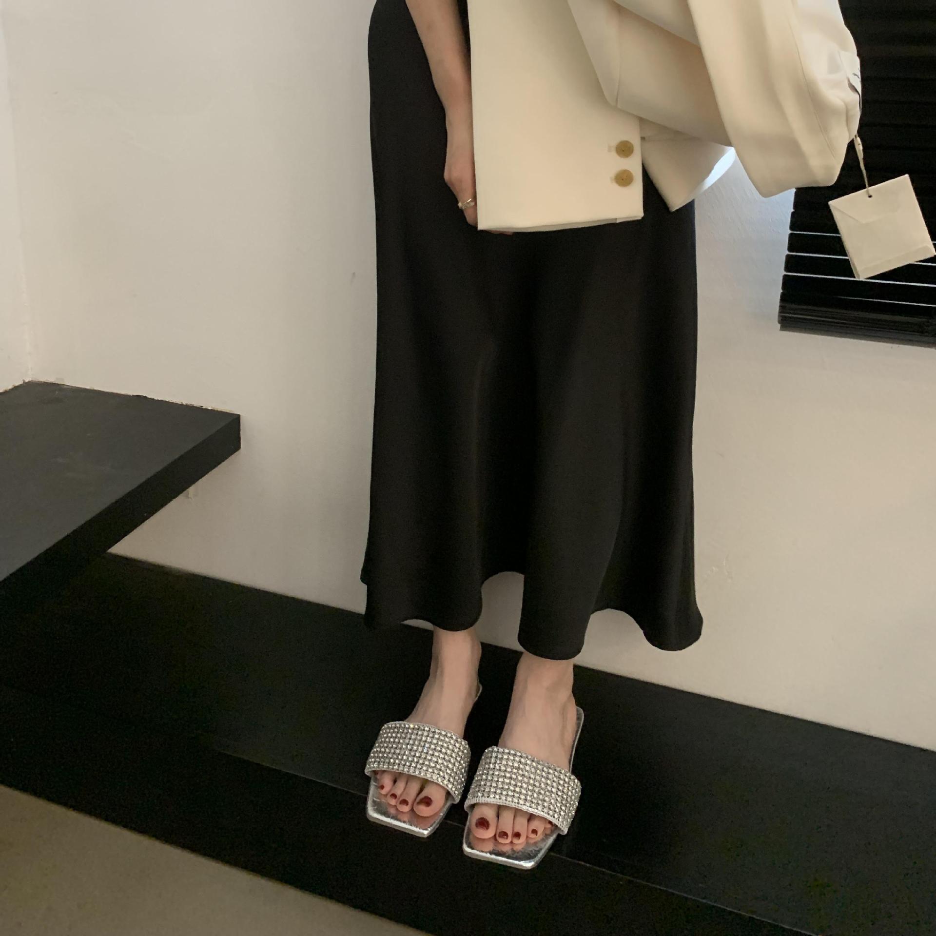 Shoes Fabric Low Rome PU Rubber Hoof Heels 5a02