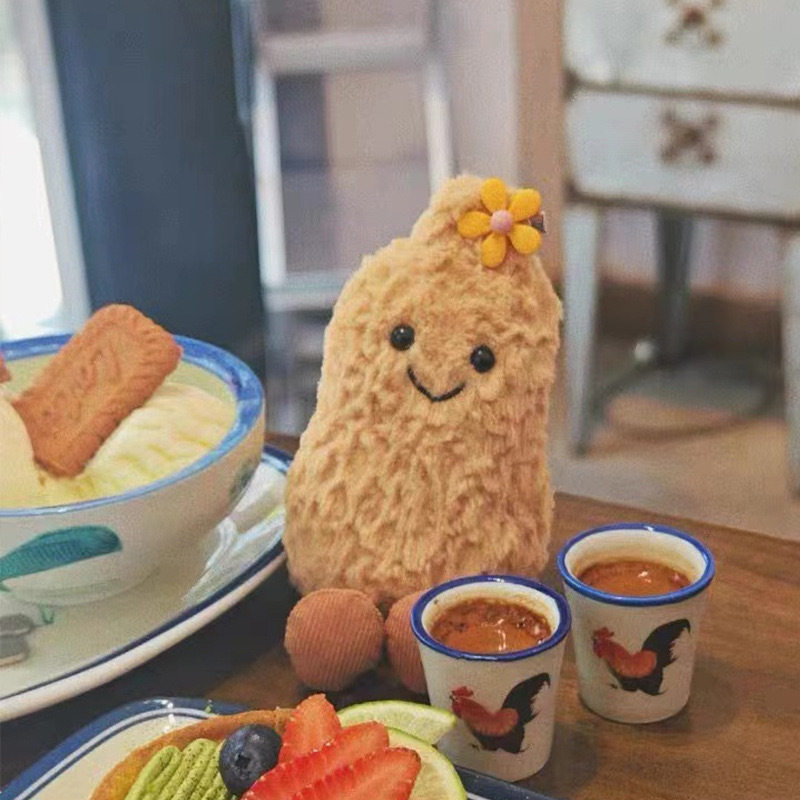 Jellycat 15cm Small Peanut Plush Doll Living Room Decoration Pendant Furniture Supplies Cute Plush Cat Interactive Toy Girl Gift
