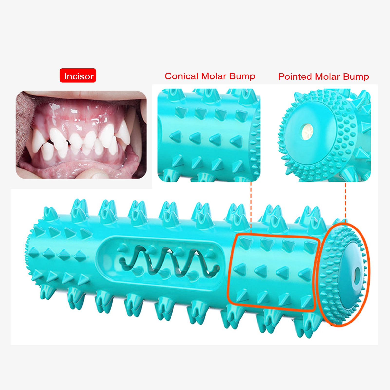 Pet Vocal Serrated Molar Stick Dog Tooth Cleaner Stick Dog Chew And Bite Pet Toy Vocal Serrated Molar Stick