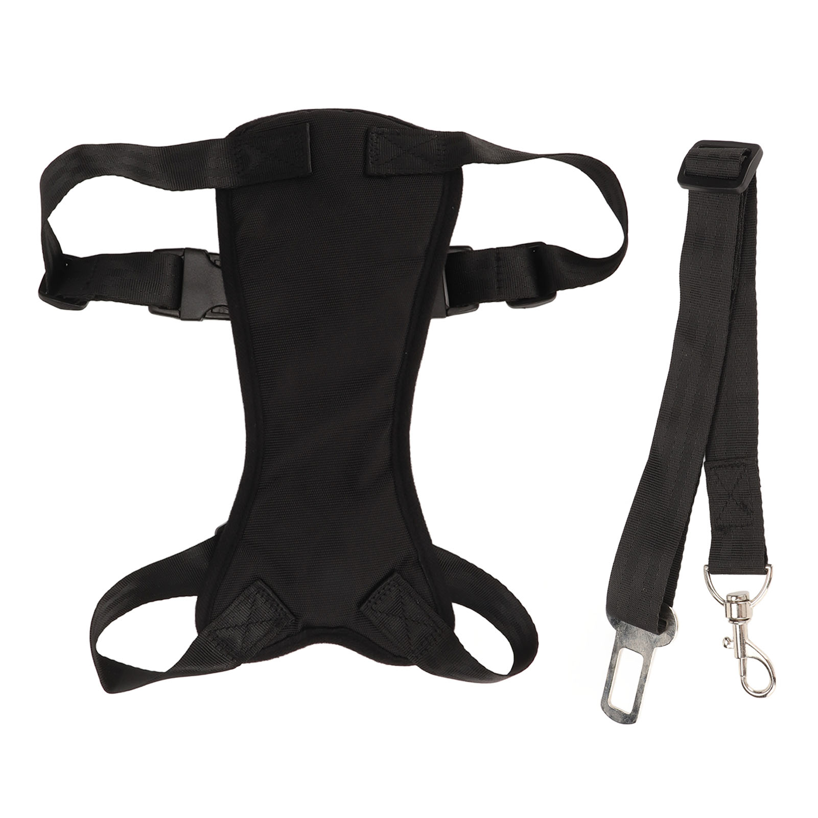 Adjustable Dog Car Seatbelt Set, Breathable Mesh, Safety Vest, Seat Belt