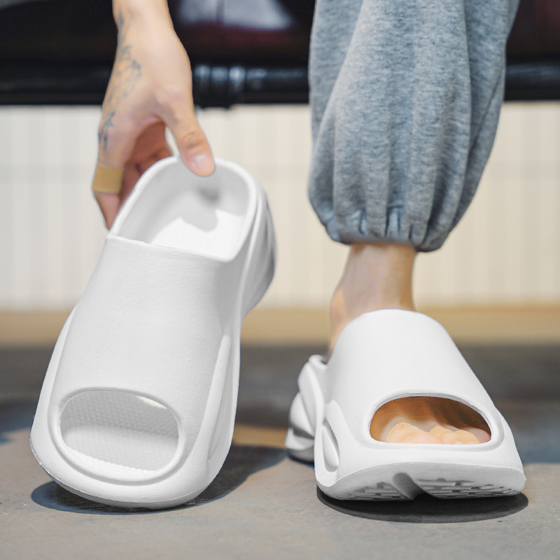 Fashion Men Women Slippers Indoor Outdoor Sandals Beach Soft Thick Sole Slides Casual Shoes Mens Flip-flops Home Slippers 36-45