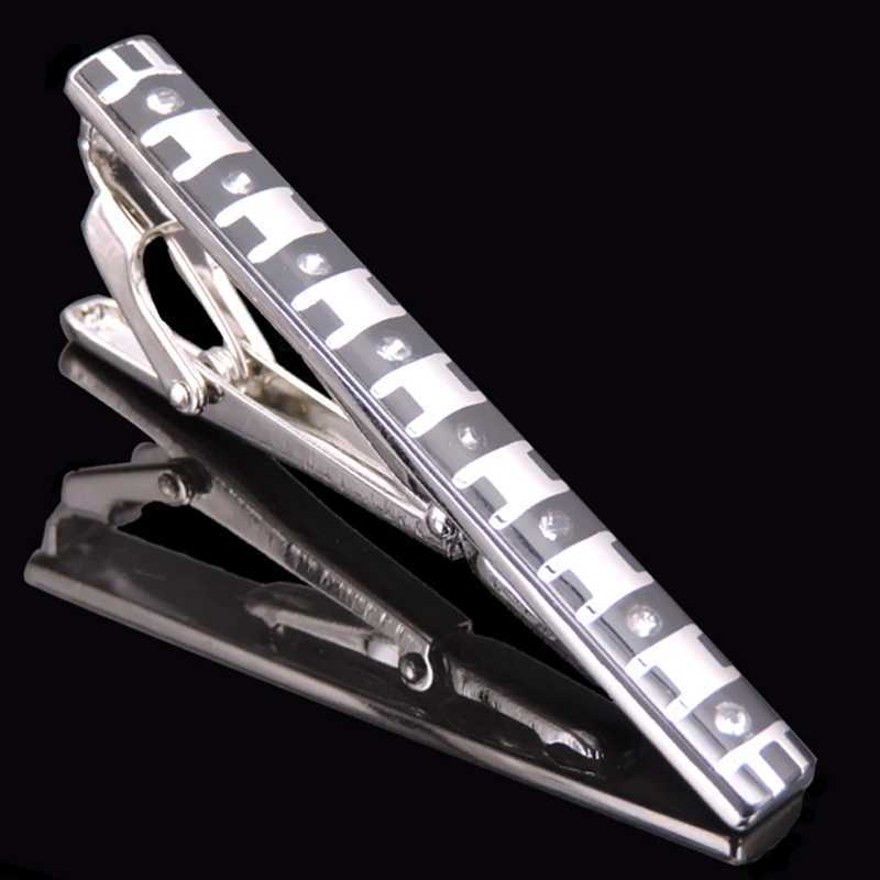 New high Fashion brand quality Shell Crystal tie clip luxury business formal wear wedding mens tie clip wholesale / retailX240914