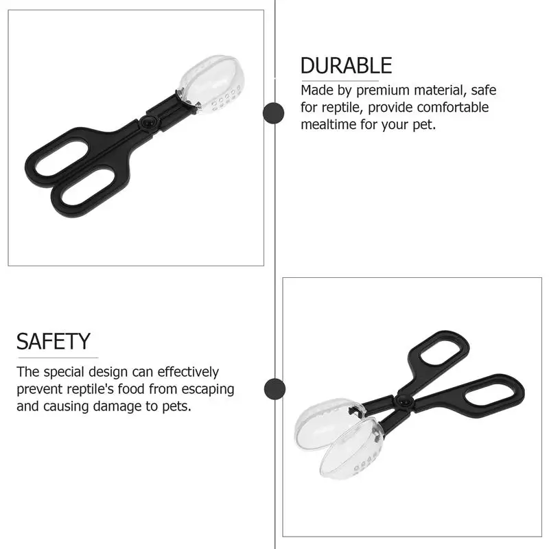 Reptile Terrarium Lizards Plastic Tongs Tweezers Pet Raising Feeding Tool Clip School Insect Biology Study Tool Pet Tools