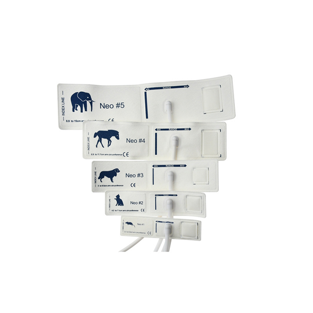 Professional Blood Pressure Monitor Cuffs 1-5 Sizes Blood Pressure Monitor Supplies Veterinary Animal Use For Mouse Cat Horse