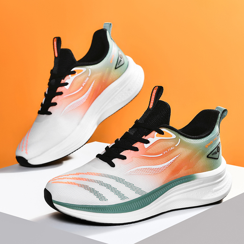 Carbon Plate Marathon Air Cushion Sports Running Shoes Men Breathable Lightweight Comfortable Athletic Casual Sneakers Footwear