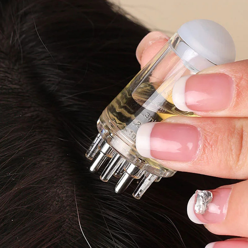 Scalp Applicator Liquid Comb Portable Mini Massage Essential Oil Guiding Massager Anti Hair Loss Care Tools 240911
