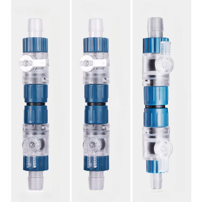 12/16mm Aquarium Water Control Valve Hose Double Tap Fish Tank Filter Quick Release Connector Replace Connector Accessories
