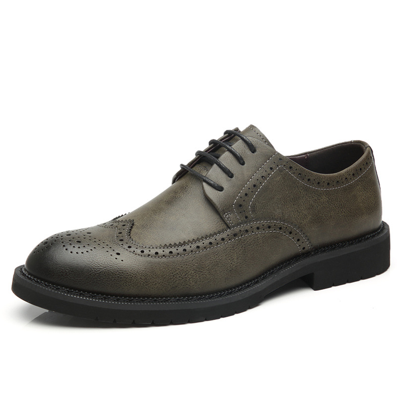 Mens Brogue Shoes Men Leather Dress Shoes Formal Wedding Party Shoes for Men Oxfords Man Business Shoes K260328
