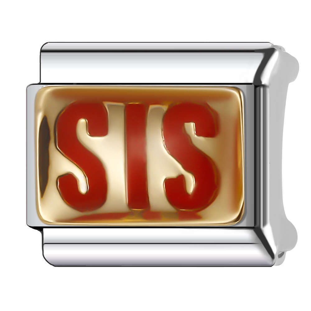 New Women's Gift I love you Bead Italian Charms Links Bangle Beads Fit 9mm Stainless Steel Bracelet Making DIY For Women Fashion Jewelry Accessor