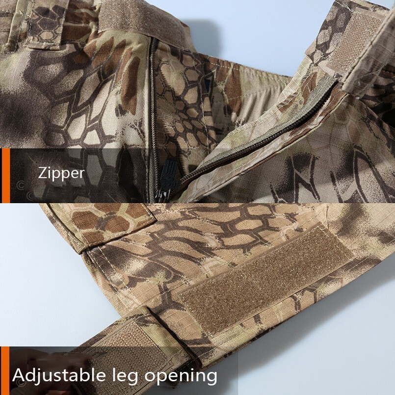 Pro Tactical Military Camouflage Cargo Men Rip-Stop Anti-Pilg Army SWAT Combat Trousers Breathable Casual Pants