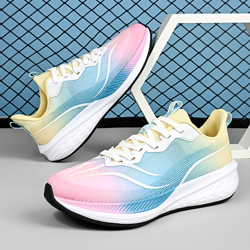 Marathon Men Sneakers Casual Mens Shoes Tennis Luxury Trainer Pink Yellow Lightweight Running Shoes For Men Tenis Masculino