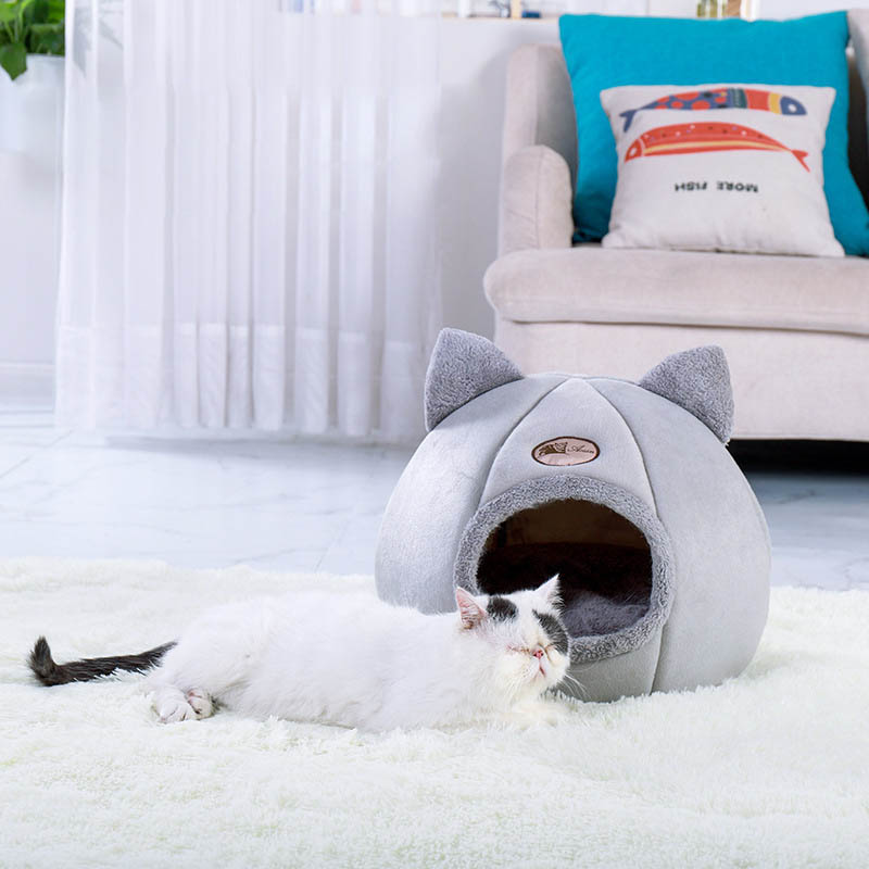 New Deep sleep comfort in winter cat bed little mat basket small dog house products pets tent cozy cave beds Indoor cama gato