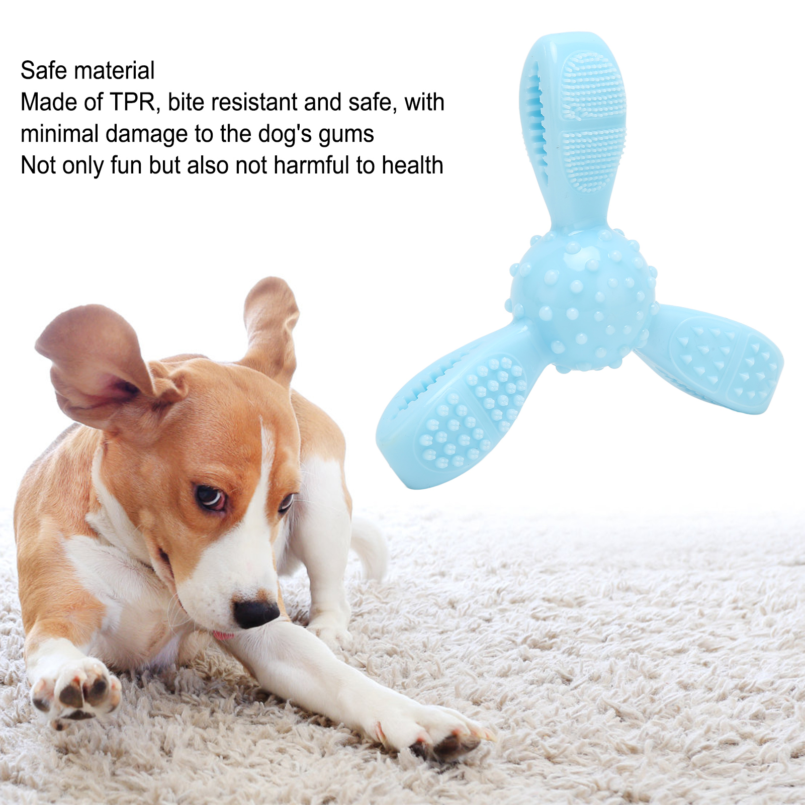 Washable Dog Chew Toy, Multifunctional, Bite Resistant, TPR, Pet, Teeth Cleaning, Gum Massage